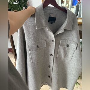 Banana Republic Light Gray Utility Jacket